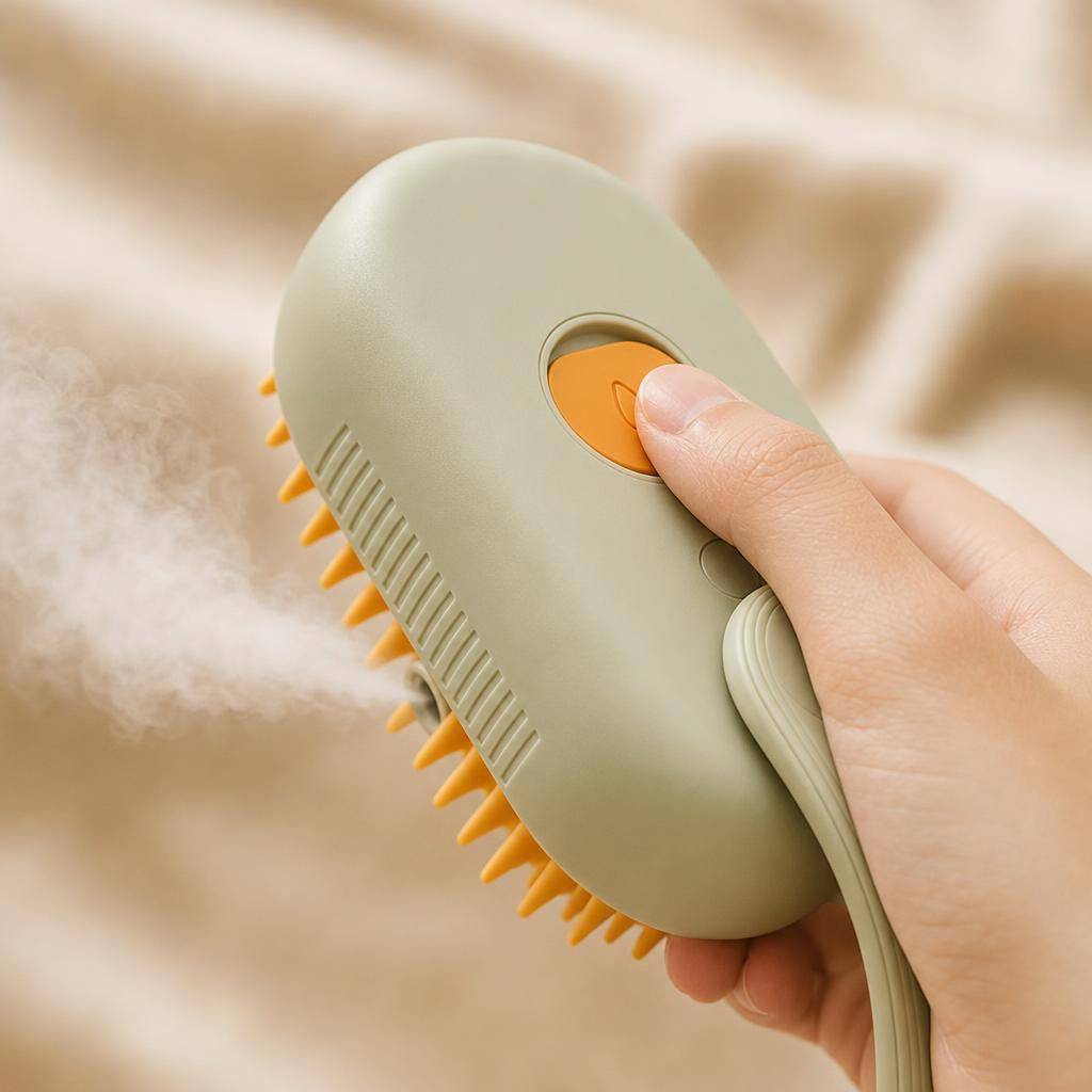 Brush in slow strokes